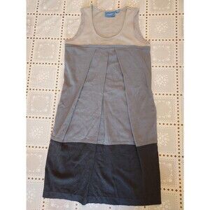Simply Vera By Vera Wang Baby Doll Dress Women's XS Gray Summer Sleeveless